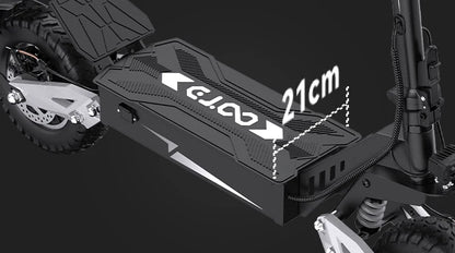OOTD T10 Electric Scooter – 500W Motor| 48V 13.5Ah Battery | 11″ Off-Road Tires | Dual Suspension