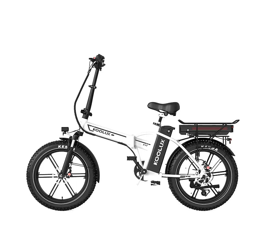KOOLUX X11 Fat Tyre Dual Battery Electric Bike – 500W Motor | 48V 23.4Ah Dual Battery System | 20″ × 4.0″ Tyres | Folding Frame | Up to 150km Range | Long-Range All-Terrain E-Bike