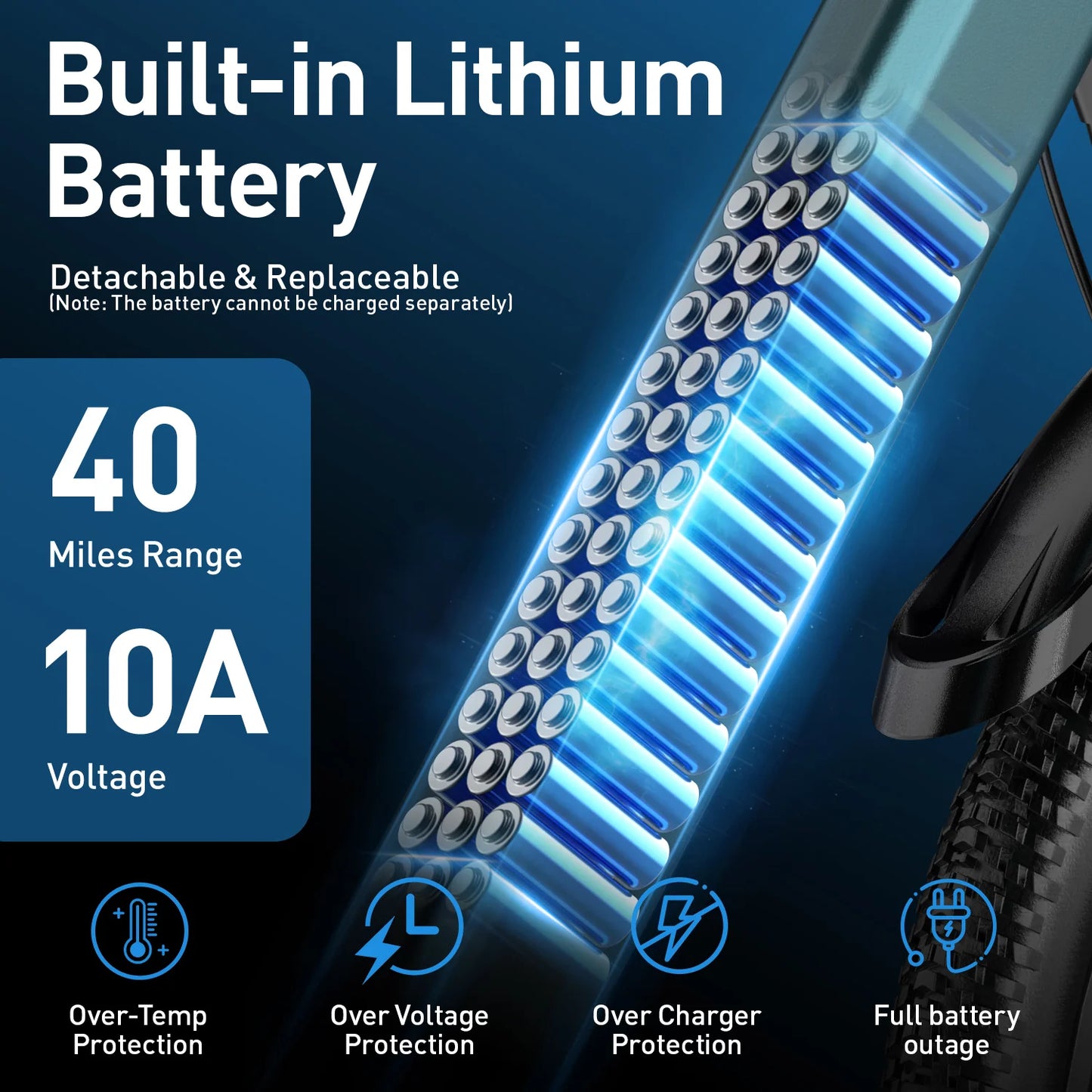 AAIRSK GT300 Electric Bike – 400W Motor | 36V 10Ah Battery | 26″ Tyres | Shimano 7-Speed | Front Suspension | Up to 65km Range | Mountain Commuter E-Bike