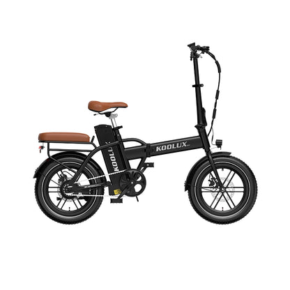 KOOLUX X10 Electric Bike – 250W Motor | 36V 13Ah Battery | 16″ × 3.0″ Tyres | Folding Urban E-Bike | Up to 65km Range | Compact City Commuter Bike