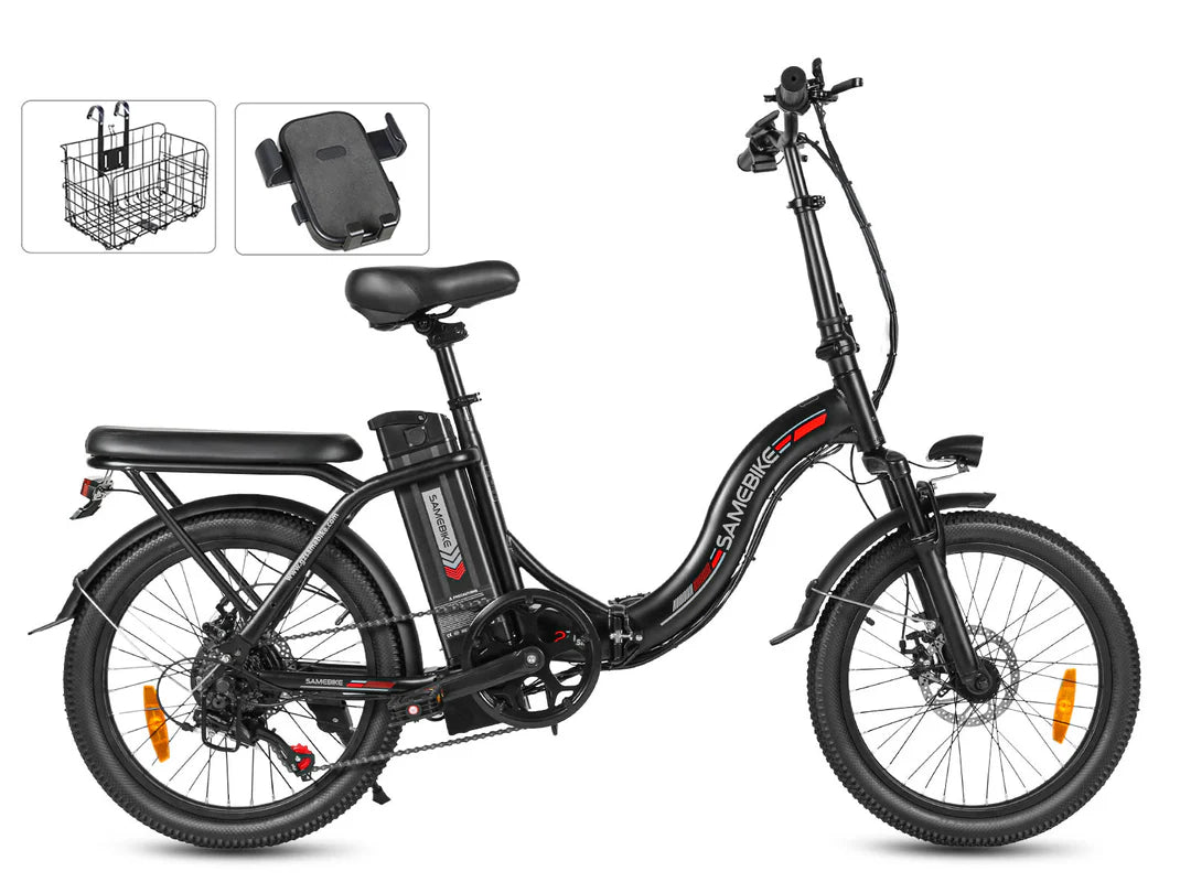 SAMEBIKE CY20 Electric Bike – 250W Motor | 36V 13Ah Battery | 20″ Folding Tyres | Up to 90km Range | Portable Urban Commuter E-Bike