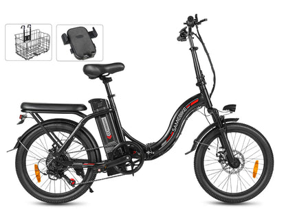 SAMEBIKE CY20 Electric Bike – 250W Motor | 36V 13Ah Battery | 20″ Folding Tyres | Up to 90km Range | Portable Urban Commuter E-Bike