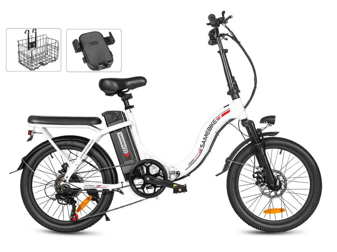 SAMEBIKE CY20 Electric Bike – 250W Motor | 36V 13Ah Battery | 20″ Folding Tyres | Up to 90km Range | Portable Urban Commuter E-Bike