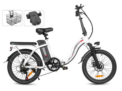 SAMEBIKE CY20 Electric Bike – 250W Motor | 36V 13Ah Battery | 20″ Folding Tyres | Up to 90km Range | Portable Urban Commuter E-Bike