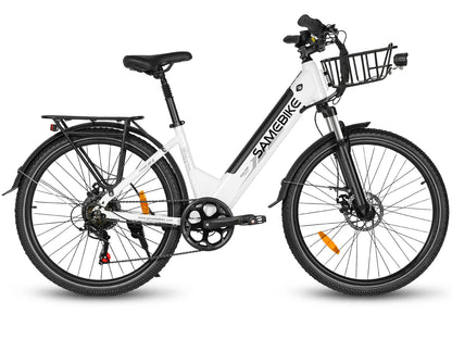 SAMEBIKE RS-A01 Pro Urban Electric Bike – 250W Motor | 36V 15Ah Battery | 55Nm Torque | 27.5″ Tyres | Up to 110km Range | City Commuter E-Bike