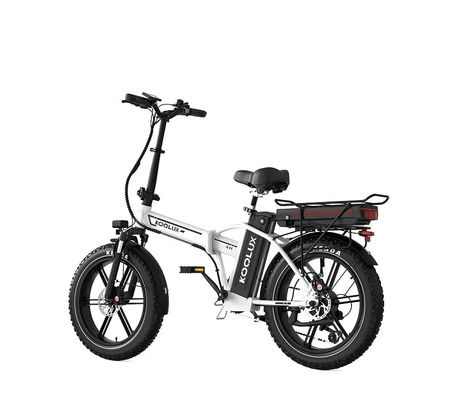 KOOLUX X11 Fat Tyre Dual Battery Electric Bike – 500W Motor | 48V 23.4Ah Dual Battery System | 20″ × 4.0″ Tyres | Folding Frame | Up to 150km Range | Long-Range All-Terrain E-Bike