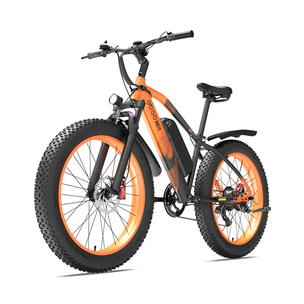 GOGOBEST GF600 Plus Electric Mountain Bike – Dual 1000W Motors | 48V 25Ah Battery | 26″ Fat Tyres | Full Suspension | High-Performance All-Terrain E-Bike