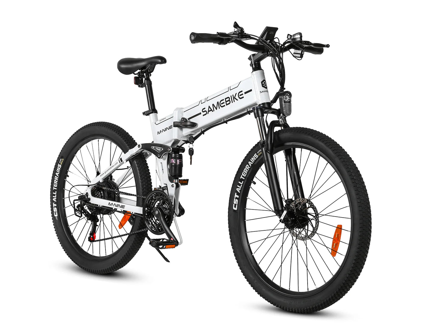 SAMEBIKE LO26-II Electric Mountain Bike – 75+Nm Motor | 48V 14Ah Battery | 26″ Fat Tyres | Dual Suspension | Folding All-Terrain E-Bike | UK Legal Commuter MTB