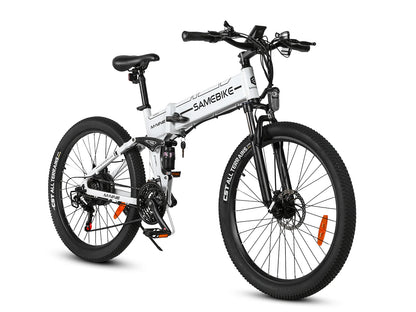 SAMEBIKE LO26-II Electric Mountain Bike – 75+Nm Motor | 48V 14Ah Battery | 26″ Fat Tyres | Dual Suspension | Folding All-Terrain E-Bike | UK Legal Commuter MTB
