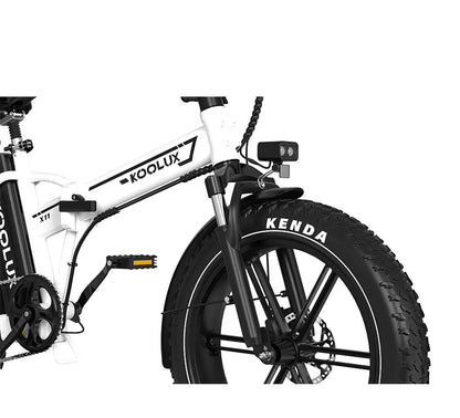 KOOLUX X11 Fat Tyre Dual Battery Electric Bike – 500W Motor | 48V 23.4Ah Dual Battery System | 20″ × 4.0″ Tyres | Folding Frame | Up to 150km Range | Long-Range All-Terrain E-Bike