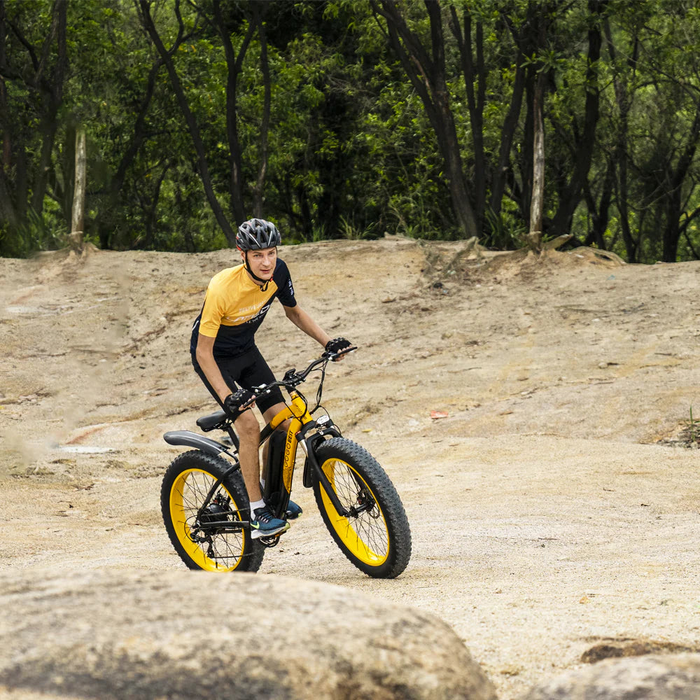 GOGOBEST GF600 Electric Mountain Bike – Dual 1000W Motors | 48V 23Ah Battery | 26″ Fat Tyres | Front Suspension | All-Terrain Adventure E-Bike
