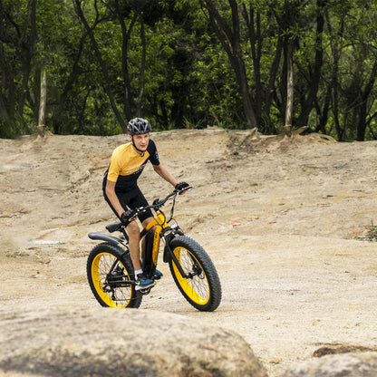 GOGOBEST GF600 Electric Mountain Bike – Dual 1000W Motors | 48V 23Ah Battery | 26″ Fat Tyres | Front Suspension | All-Terrain Adventure E-Bike