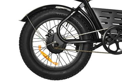 PIXAR SuperV Retro Electric Bike – 500W Motor | 48V 15.6Ah / 30Ah Battery | 20″ × 4.0″ Fat Tyres | Retro Cruiser Design | Up to 80km Range | Urban Fat Tyre E-Bike
