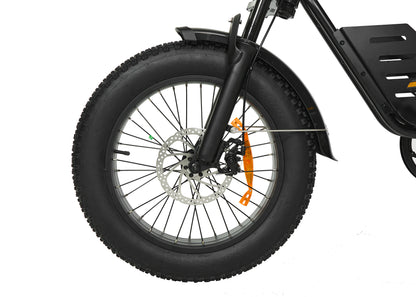 PIXAR SuperV Retro Electric Bike – 500W Motor | 48V 15.6Ah / 30Ah Battery | 20″ × 4.0″ Fat Tyres | Retro Cruiser Design | Up to 80km Range | Urban Fat Tyre E-Bike