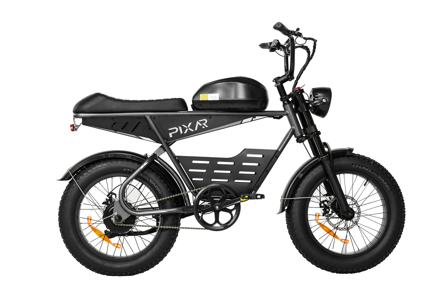 PIXAR SuperV Retro Electric Bike – 500W Motor | 48V 15.6Ah / 30Ah Battery | 20″ × 4.0″ Fat Tyres | Retro Cruiser Design | Up to 80km Range | Urban Fat Tyre E-Bike
