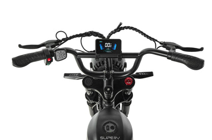 PIXAR SuperV Retro Electric Bike – 500W Motor | 48V 15.6Ah / 30Ah Battery | 20″ × 4.0″ Fat Tyres | Retro Cruiser Design | Up to 80km Range | Urban Fat Tyre E-Bike
