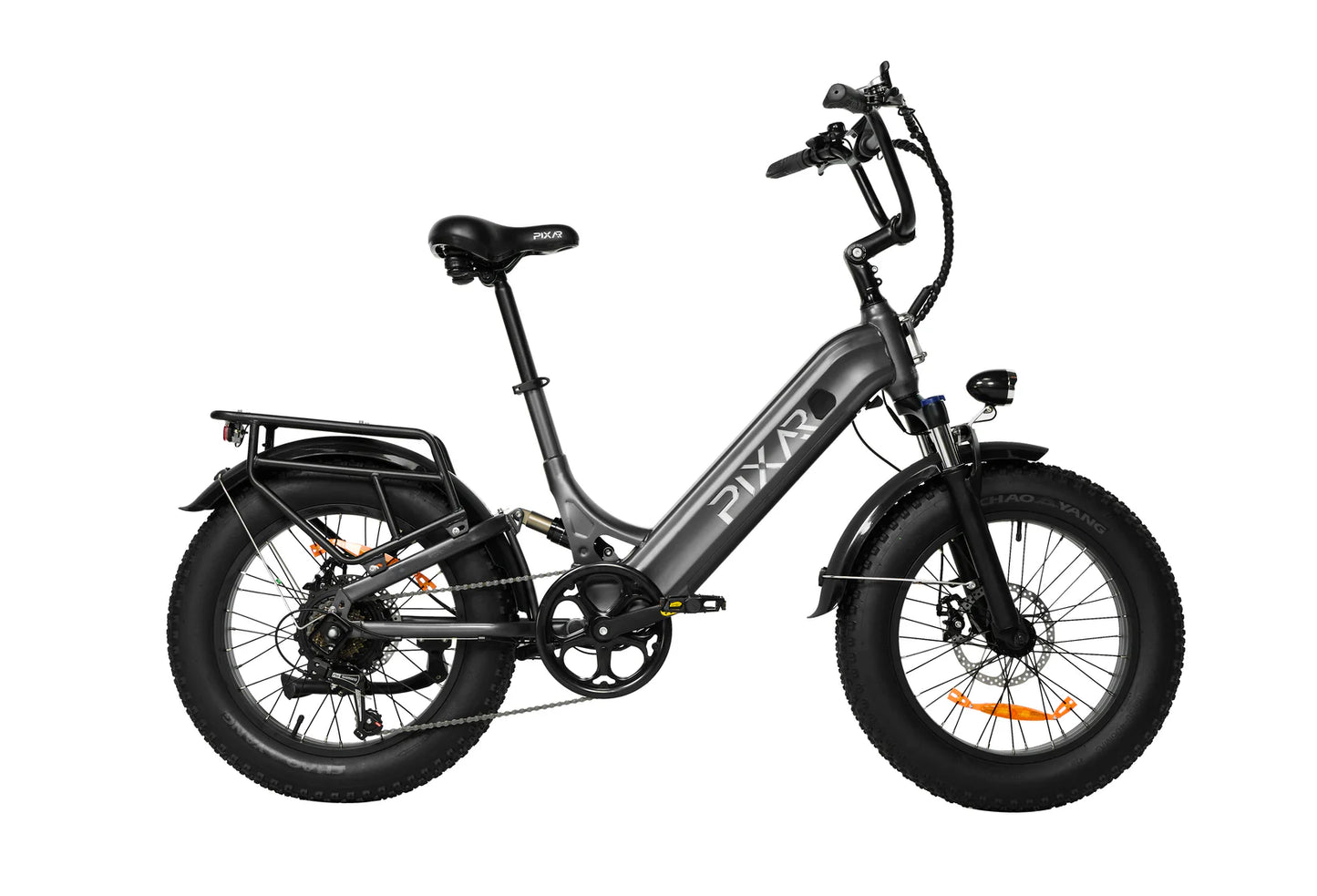 PIXAR Ride1 Electric Bike – 500W Peak Motor | 48V Battery | Fat Tyres | Shimano 7-Speed | Front Suspension | Urban All-Terrain E-Bike
