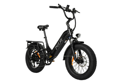 PIXAR Ride1 Electric Bike – 500W Peak Motor | 48V Battery | Fat Tyres | Shimano 7-Speed | Front Suspension | Urban All-Terrain E-Bike