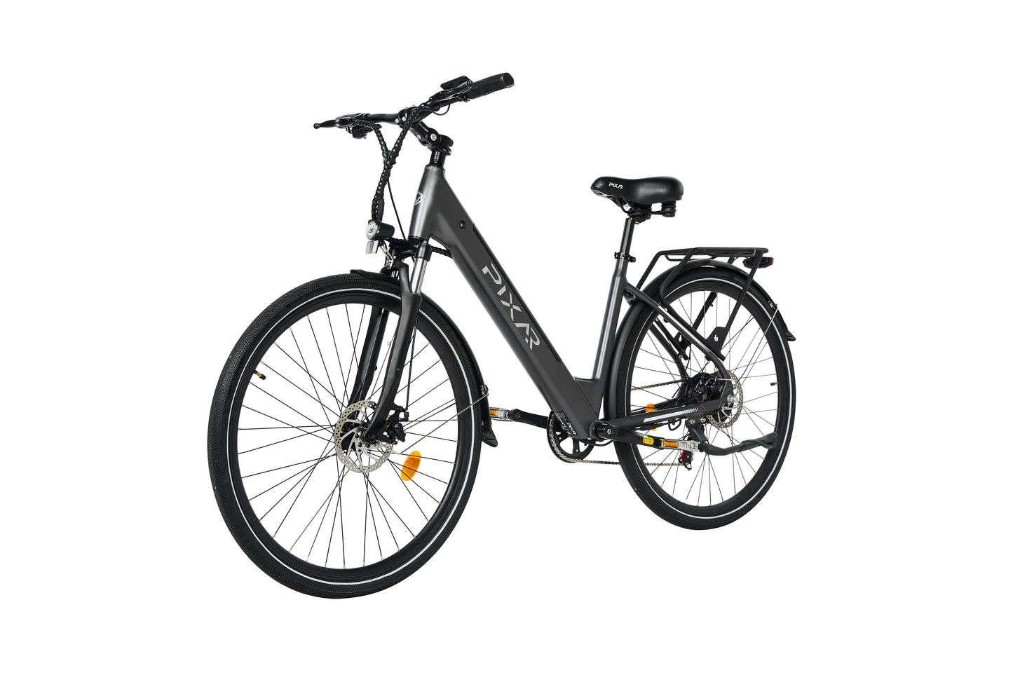PIXAR City1 Electric Bike – 250W Motor | 36V Battery | Fat Tyres | Shimano 7-Speed | Front Suspension | Urban Commuter E-Bike