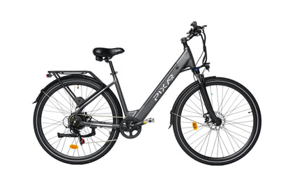 PIXAR City1 Electric Bike – 250W Motor | 36V Battery | Fat Tyres | Shimano 7-Speed | Front Suspension | Urban Commuter E-Bike