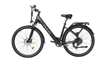 PIXAR City1 Electric Bike – 250W Motor | 36V Battery | Fat Tyres | Shimano 7-Speed | Front Suspension | Urban Commuter E-Bike