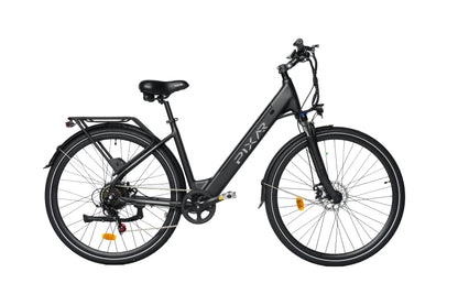 PIXAR City1 Electric Bike – 250W Motor | 36V Battery | Fat Tyres | Shimano 7-Speed | Front Suspension | Urban Commuter E-Bike