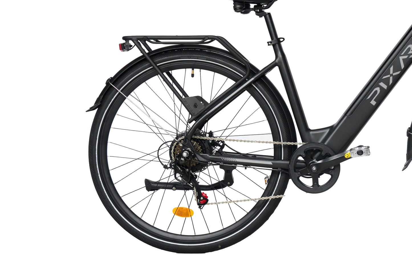 PIXAR City1 Electric Bike – 250W Motor | 36V Battery | Fat Tyres | Shimano 7-Speed | Front Suspension | Urban Commuter E-Bike