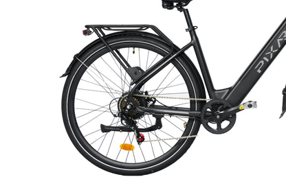 PIXAR City1 Electric Bike – 250W Motor | 36V Battery | Fat Tyres | Shimano 7-Speed | Front Suspension | Urban Commuter E-Bike