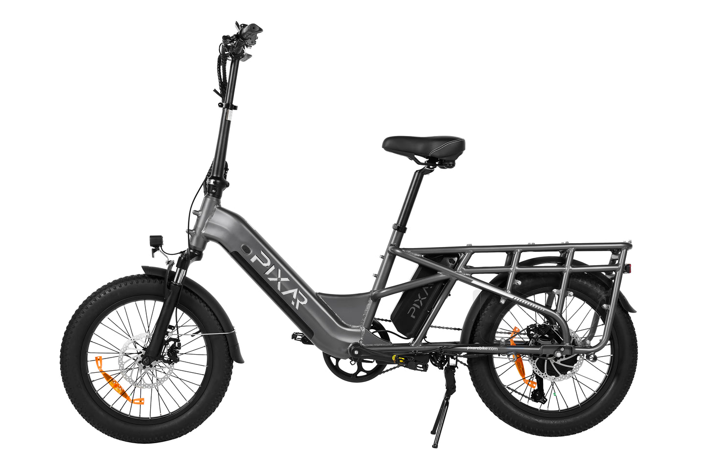 PIXAR Plus7 Electric Bike – 500W Motor | 48V 10.4Ah Removable Battery | Fat Tyres | Shimano 7-Speed | Front Suspension | Up to 65km Range | Urban Fat Tyre E-Bike
