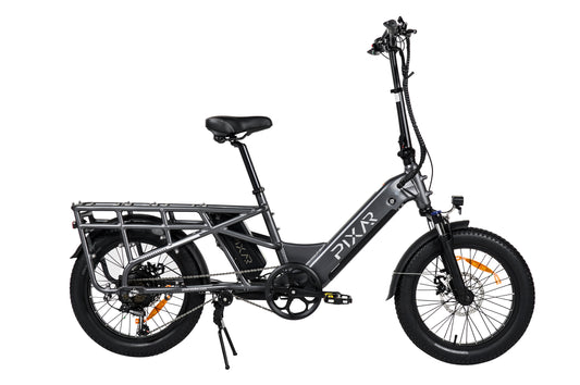 PIXAR Plus7 Electric Bike – 500W Motor | 48V 10.4Ah Removable Battery | Fat Tyres | Shimano 7-Speed | Front Suspension | Up to 65km Range | Urban Fat Tyre E-Bike