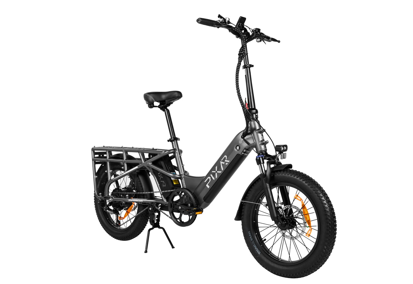 PIXAR Plus7 Electric Bike – 500W Motor | 48V 10.4Ah Removable Battery | Fat Tyres | Shimano 7-Speed | Front Suspension | Up to 65km Range | Urban Fat Tyre E-Bike