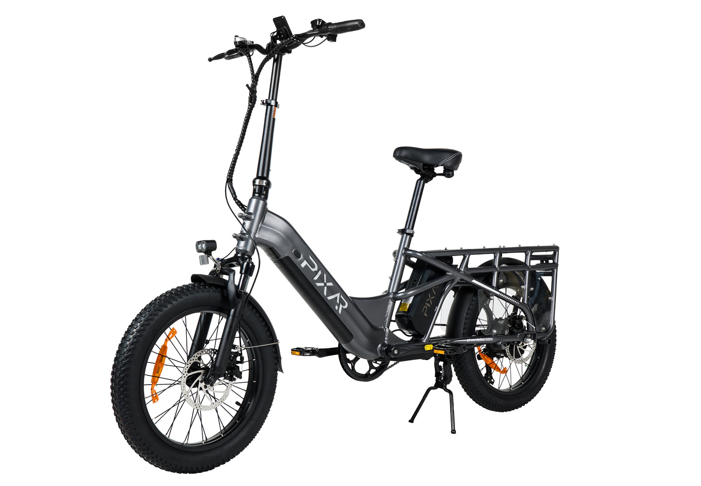 PIXAR Plus7 Electric Bike – 500W Motor | 48V 10.4Ah Removable Battery | Fat Tyres | Shimano 7-Speed | Front Suspension | Up to 65km Range | Urban Fat Tyre E-Bike