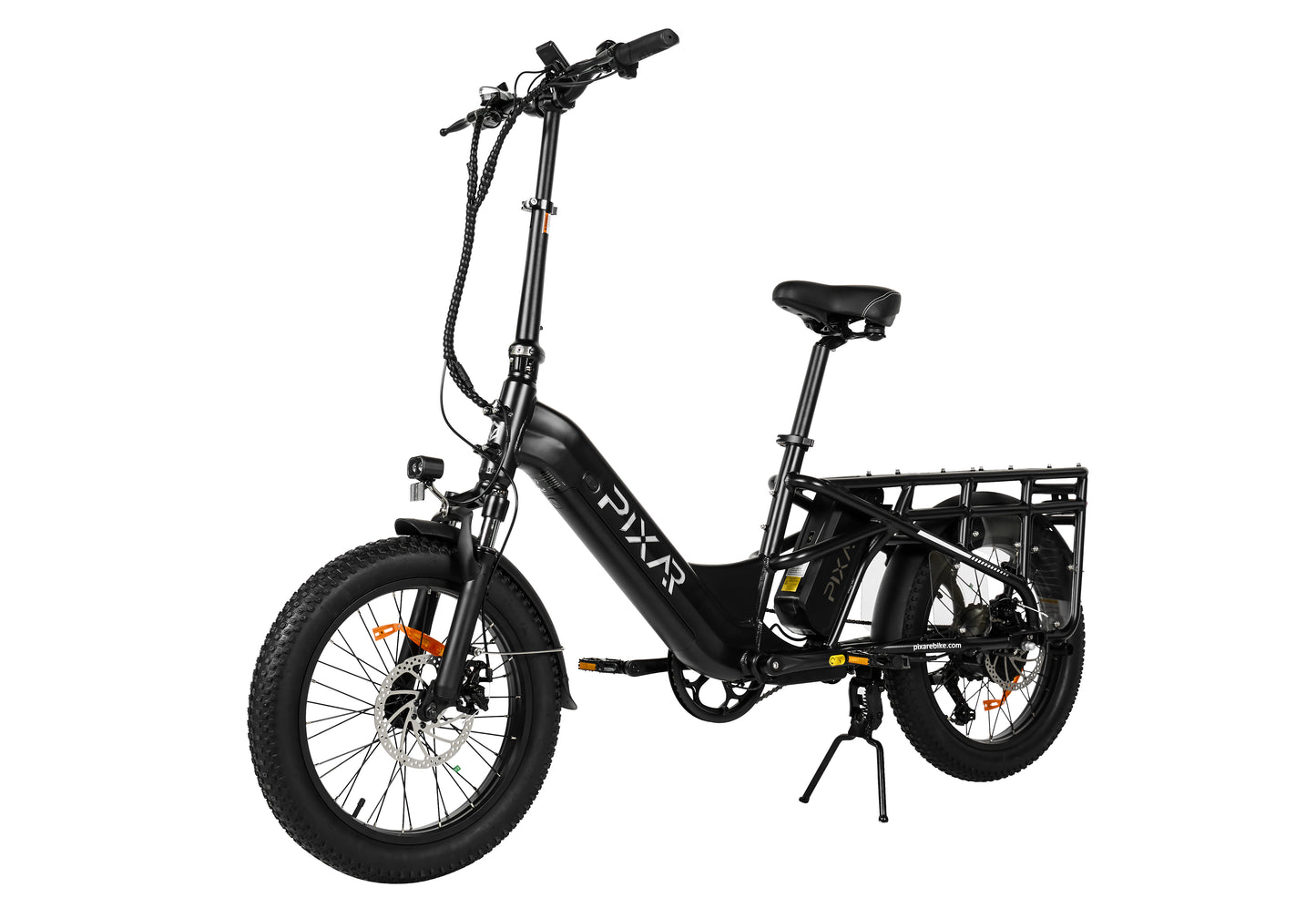 PIXAR Plus7 Electric Bike – 500W Motor | 48V 10.4Ah Removable Battery | Fat Tyres | Shimano 7-Speed | Front Suspension | Up to 65km Range | Urban Fat Tyre E-Bike