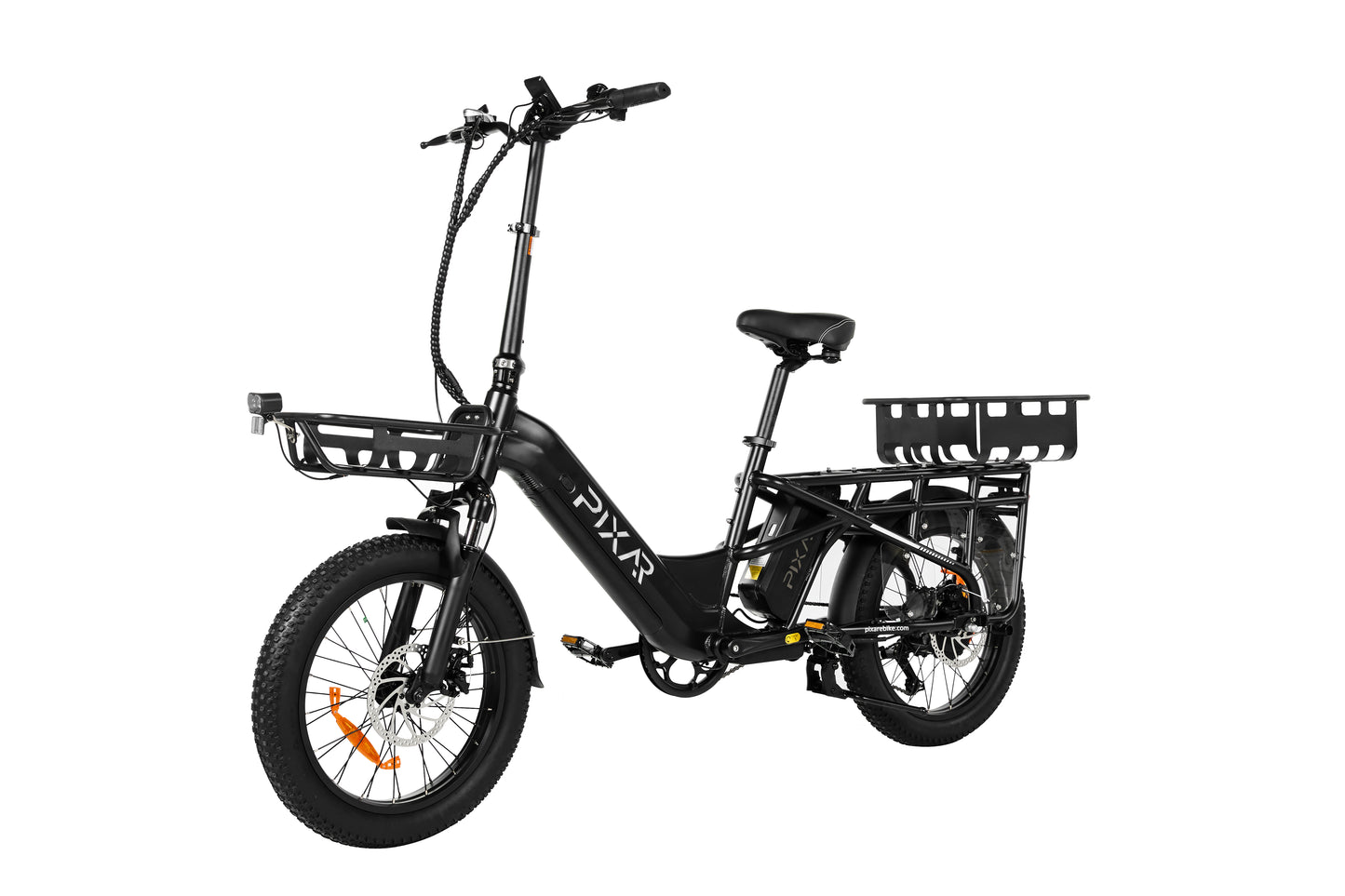PIXAR Plus7 Electric Bike – 500W Motor | 48V 10.4Ah Removable Battery | Fat Tyres | Shimano 7-Speed | Front Suspension | Up to 65km Range | Urban Fat Tyre E-Bike