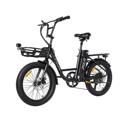 PIXAR Fun1 Electric Bike – 350W Motor | 36V 10.4Ah Battery | Fat Tyres | Shimano 7-Speed | Front Suspension | Up to 65km Range | Compact Urban E-Bike