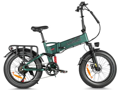 SAMEBIKE RS-A02 Pro Electric Bike – 250W Motor | 48V 15Ah Battery | 20″ × 4.0″ Fat Tyres | Folding All-Terrain E-Bike | Up to 110km Range