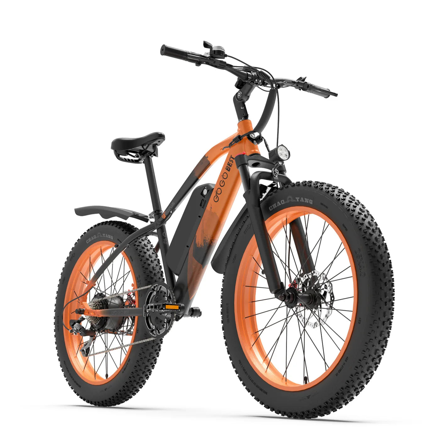 GOGOBEST GF600 Plus Electric Mountain Bike – Dual 1000W Motors | 48V 25Ah Battery | 26″ Fat Tyres | Full Suspension | High-Performance All-Terrain E-Bike