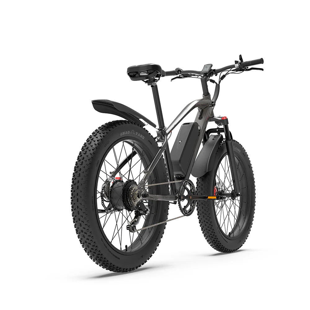 GOGOBEST GF600 Plus Electric Mountain Bike – Dual 1000W Motors | 48V 25Ah Battery | 26″ Fat Tyres | Full Suspension | High-Performance All-Terrain E-Bike