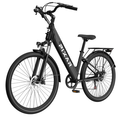 PIXAR Cruiser Electric Bike – 250W Motor | Samsung 36V 12.8Ah Battery | 27.5″ Wheels | Hydraulic Brakes | Up to 100km Range | Retro City Commuter E-Bike