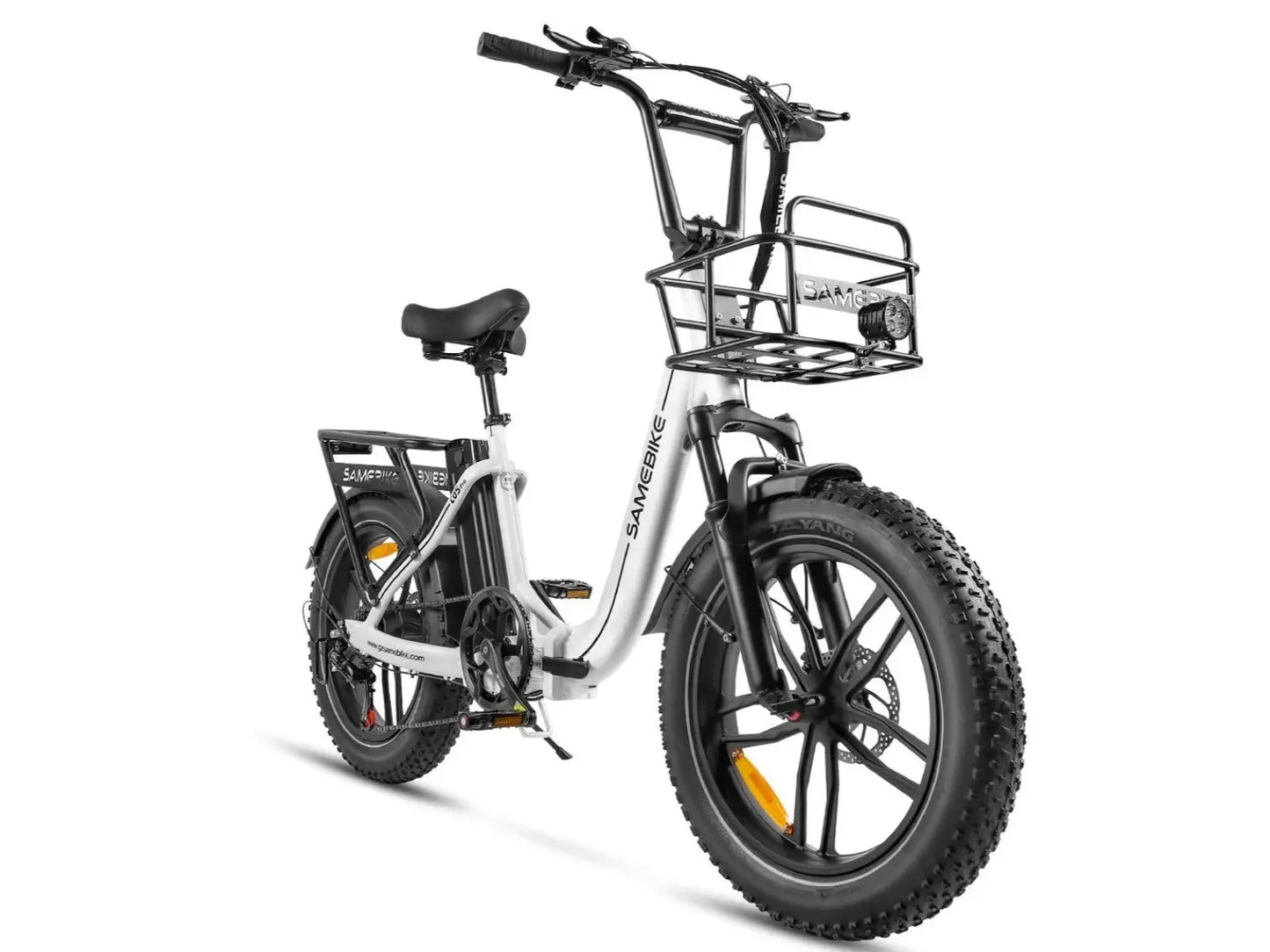 SAMEBIKE C05 Pro Electric Bike – 250W Motor | 36V 13Ah Battery | 20″ × 4.0″ Fat Tyres | Folding Step-Through E-Bike | Up to 90km Range