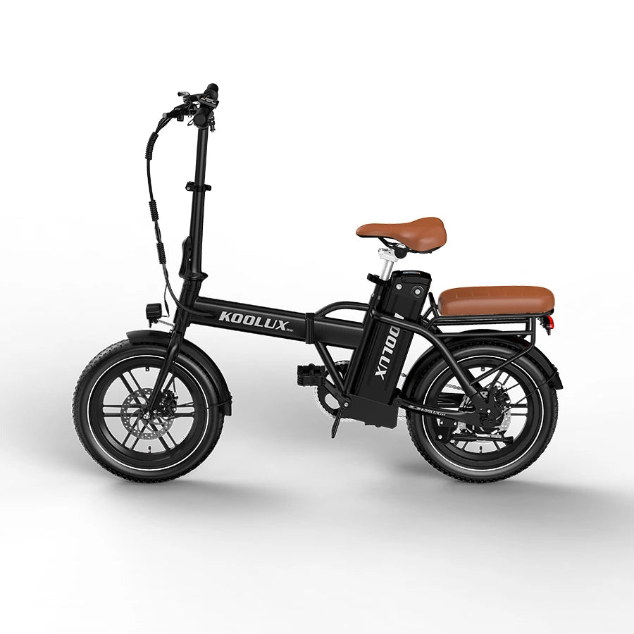 KOOLUX X10 Electric Bike – 250W Motor | 36V 13Ah Battery | 16″ × 3.0″ Tyres | Folding Urban E-Bike | Up to 65km Range | Compact City Commuter Bike