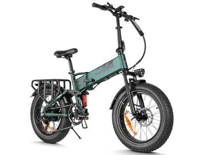 SAMEBIKE RS-A02 Pro Electric Bike – 250W Motor | 48V 15Ah Battery | 20″ × 4.0″ Fat Tyres | Folding All-Terrain E-Bike | Up to 110km Range