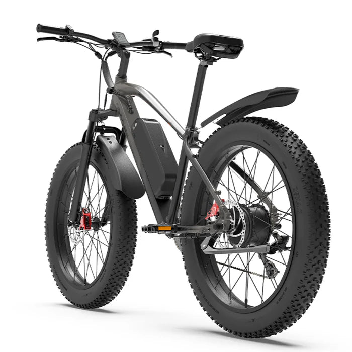GOGOBEST GF600 Electric Mountain Bike – Dual 1000W Motors | 48V 23Ah Battery | 26″ Fat Tyres | Front Suspension | All-Terrain Adventure E-Bike