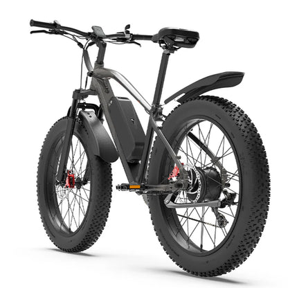 GOGOBEST GF600 Electric Mountain Bike – Dual 1000W Motors | 48V 23Ah Battery | 26″ Fat Tyres | Front Suspension | All-Terrain Adventure E-Bike