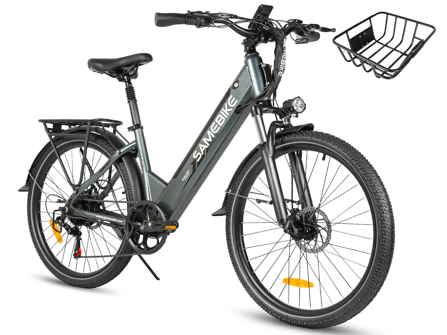 SAMEBIKE RS-A01 Pro Urban Electric Bike – 250W Motor | 36V 15Ah Battery | 55Nm Torque | 27.5″ Tyres | Up to 110km Range | City Commuter E-Bike