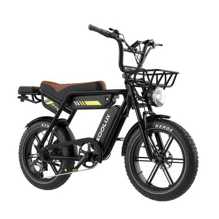 KOOLUX X9 Pro Dual Battery Electric Bike – 750W Motor | 48V 31.2Ah Dual Battery | 20″ × 4.0″ Fat Tyres | Full Suspension | Hydraulic Brakes | Up to 180km Range