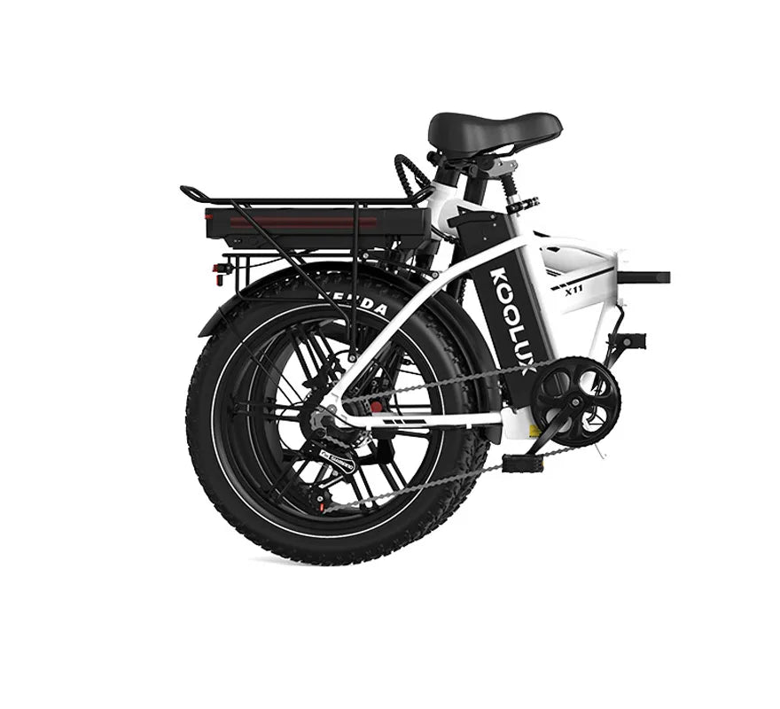 KOOLUX X11 Fat Tyre Dual Battery Electric Bike – 500W Motor | 48V 23.4Ah Dual Battery System | 20″ × 4.0″ Tyres | Folding Frame | Up to 150km Range | Long-Range All-Terrain E-Bike
