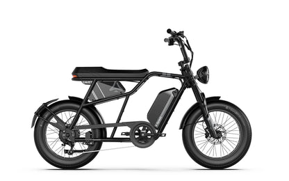 A-SPADZ CAVET Air Electric Bike – 250W Motor | 48V 15.6Ah Battery | 20″ × 4.0″ Fat Tyres | Café Racer Style | Up to 100km Range | UK Legal E-Bike