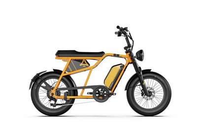 A-SPADZ CAVET Air Electric Bike – 250W Motor | 48V 15.6Ah Battery | 20″ × 4.0″ Fat Tyres | Café Racer Style | Up to 100km Range | UK Legal E-Bike