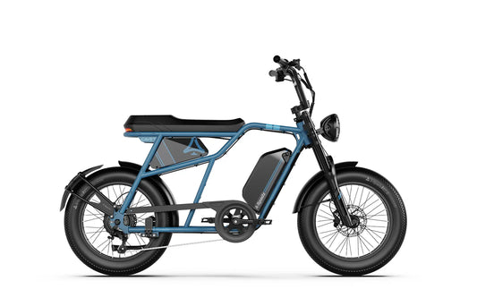 A-SPADZ CAVET Air Electric Bike – 250W Motor | 48V 15.6Ah Battery | 20″ × 4.0″ Fat Tyres | Café Racer Style | Up to 100km Range | UK Legal E-Bike